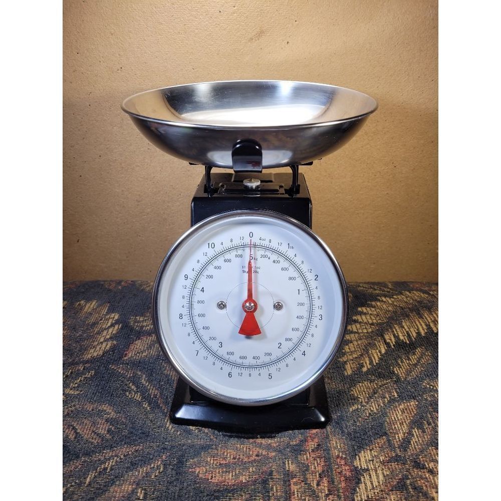 Vintage Mechanical Kitchen Black Scale 11 lb/5kg